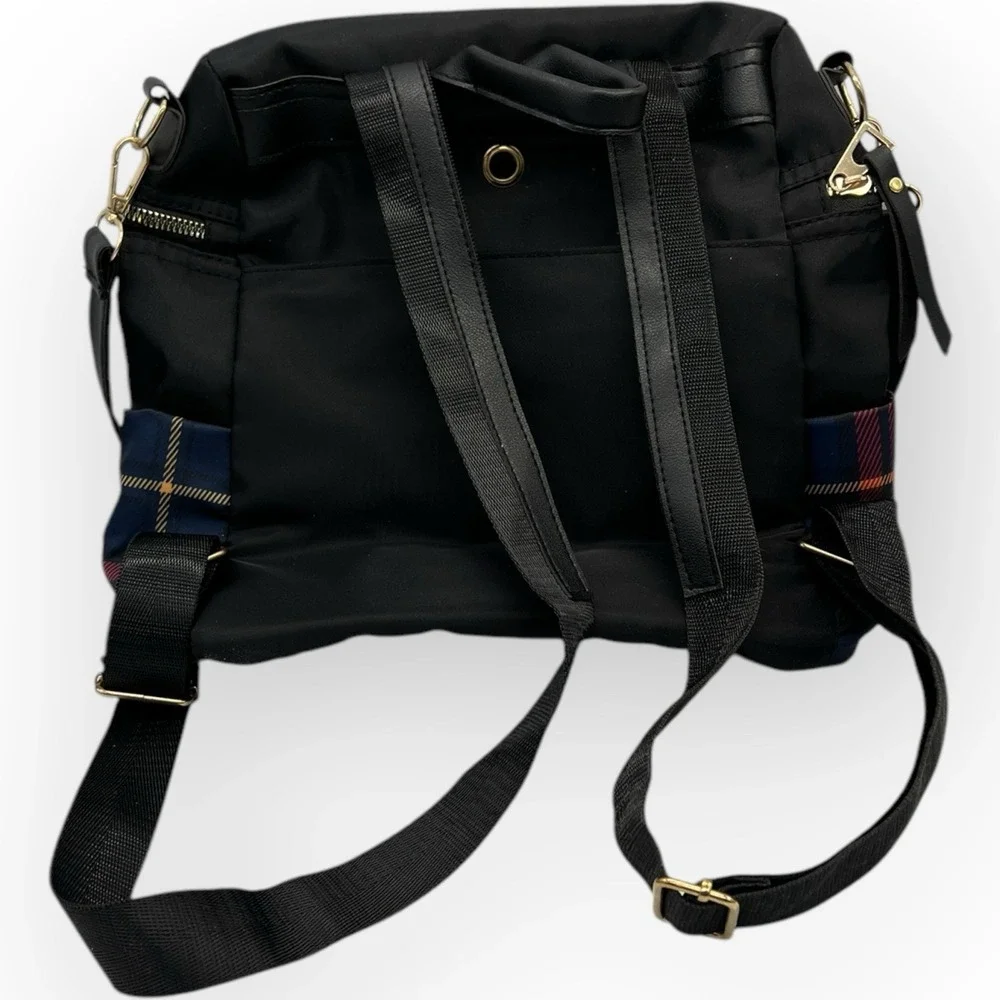 Ella & Elly‎ Tartan Plaid Shoulder Backpack Bag New Scotland Academia Preppy